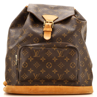 Louis Vuitton Vintage Montsouris Backpack Monogram Canvas GM
