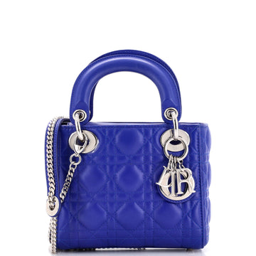 Christian Dior Lady Dior Chain Bag Cannage Quilt Lambskin Mini