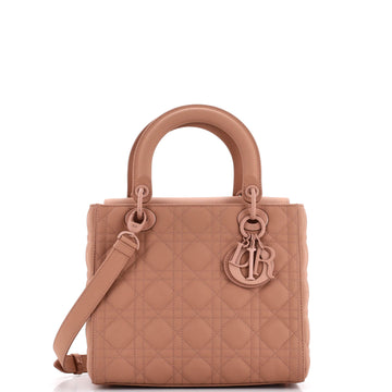 Christian Dior Ultra Matte Lady Dior Bag Cannage Quilt Calfskin Medium