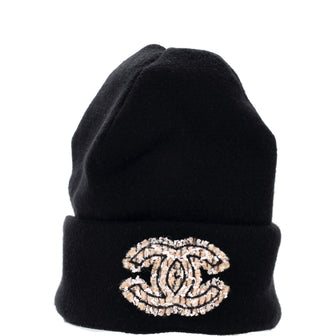 Chanel Logo Beanie Cashmere with Tweed