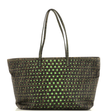 Fendi Roll Tote Perforated Zucca Canvas Large