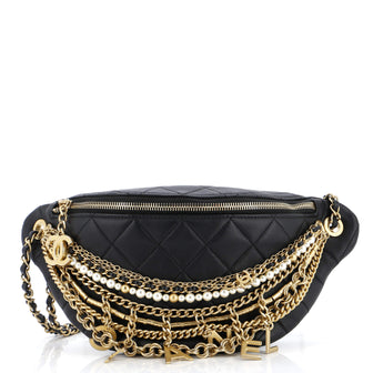 Chanel All About Chains Waist Bag Quilted Lambskin