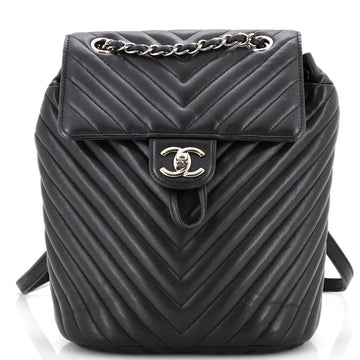 Chanel Urban Spirit Backpack Chevron Leather Small