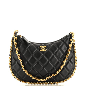 Chanel CC Chain Around Hobo Quilted Lambskin