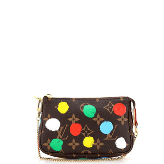 Louis Vuitton Pochette Accessoires Yayoi Kusama Painted Dots Monogram Canvas Mini