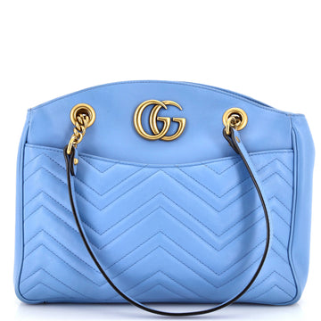 Gucci GG Marmont Chain Tote Matelasse Leather Medium
