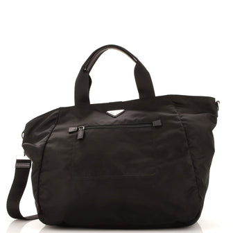 Prada Convertible Front Pocket Tote Tessuto Medium