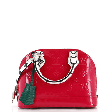 Louis Vuitton Alma Handbag Monogram Vernis with Monogram Canvas and Epi Leather BB