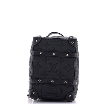 Louis Vuitton Soft Trunk Backpack Bag Charm and Key Holder Monogram Taurillon Leather