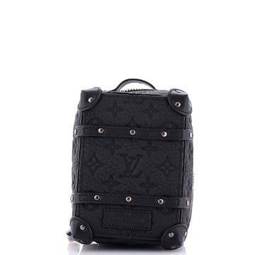Louis Vuitton Soft Trunk Backpack Bag Charm and Key Holder Monogram Taurillon Leather