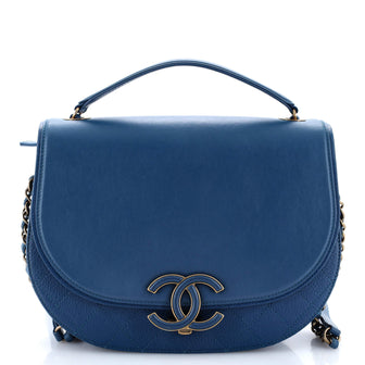 Chanel Coco Curve Flap Messenger Calfskin and Quilted Goatskin Medium