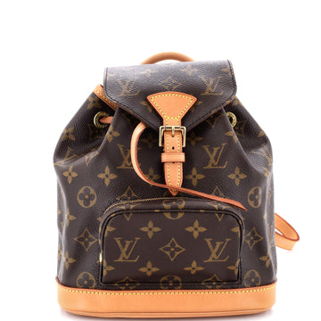 Louis Vuitton Vintage Montsouris Backpack Monogram Canvas PM