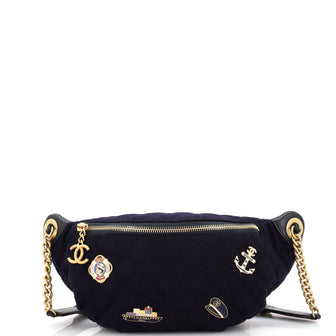 Chanel Paris-Hamburg Charms Waist Bag Quilted Wool and Lambskin