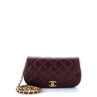 Chanel Coco Mail Clutch with Chain Quilted Calfskin