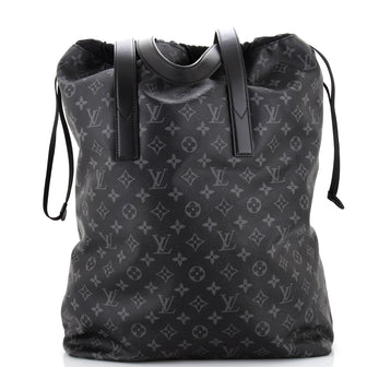 Louis Vuitton Cabas Light Drawstring Bag Monogram Eclipse Canvas