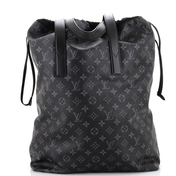 Louis Vuitton Cabas Light Drawstring Bag Monogram Eclipse Canvas