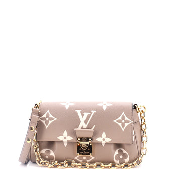 Louis Vuitton Favorite NM Handbag Bicolor Monogram Empreinte Giant
