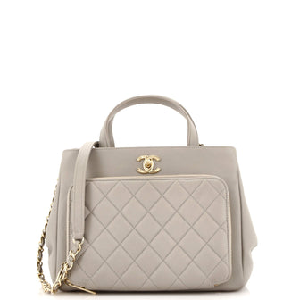 Chanel Business Affinity Tote Quilted Caviar Small