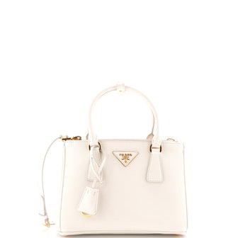 Prada Galleria Double Zip Tote Saffiano Leather Small