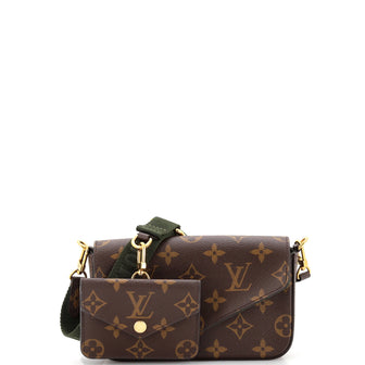Louis Vuitton Felicie Strap & Go Handbag Monogram Canvas