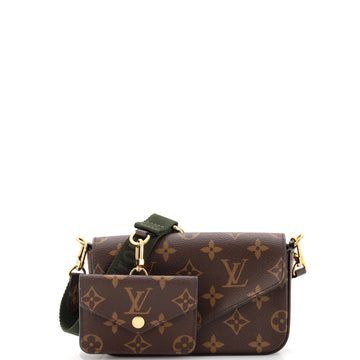 Louis Vuitton Felicie Strap & Go Handbag Monogram Canvas
