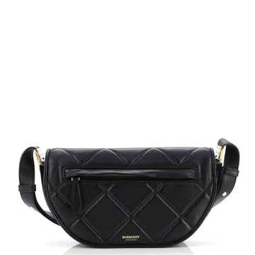 Burberry Olympia Flap Bag Quilted Leather Small