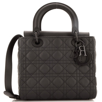Christian Dior Ultra Matte Lady Dior Bag Cannage Quilt Calfskin Medium