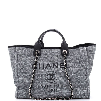 Chanel Deauville Tote Raffia Medium