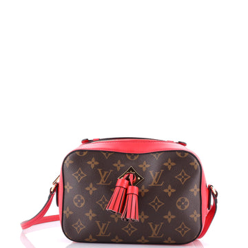 Louis Vuitton Saintonge Handbag Monogram Canvas with Leather