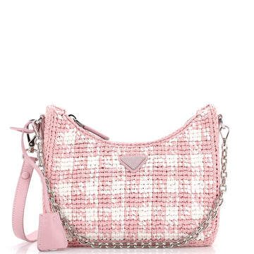 Prada Re-Edition Shoulder Bag Crochet Raffia Mini