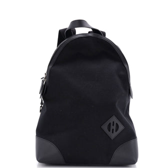 Hermes Allback Backpack Bivouac Toile with Leather