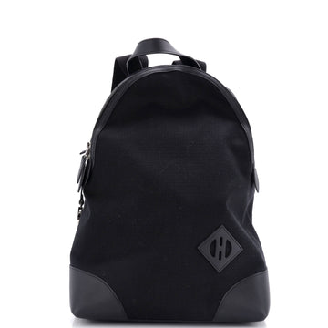 Hermes Allback Backpack Bivouac Toile with Leather