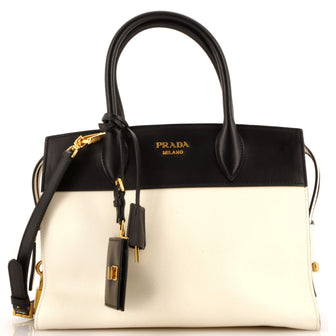 Prada Esplanade Tote Saffiano with City Calf Medium