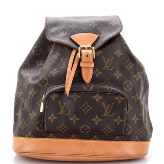Louis Vuitton Vintage Montsouris Backpack Monogram Canvas MM