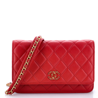 Chanel Chain Infinity Wallet on Chain Quilted Lambskin
