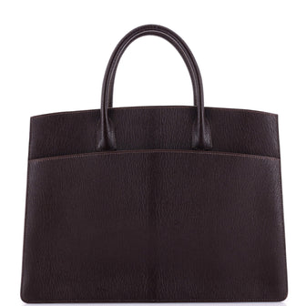 Hermes White Bus Bag Leather 39