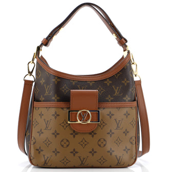 Louis Vuitton Dauphine Hobo Reverse Monogram Canvas PM