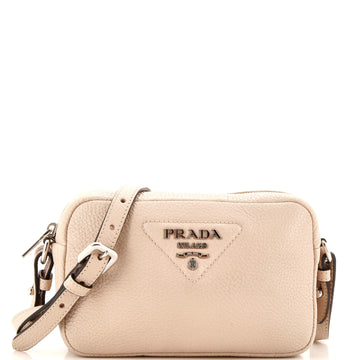 Prada Zip Crossbody Bag Vitello Daino Small