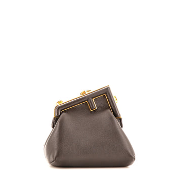 Fendi First Charm Crossbody Bag Leather Nano
