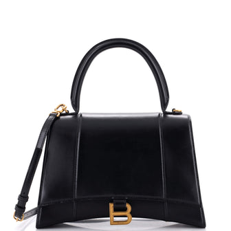 Balenciaga Hourglass Top Handle Bag Leather Medium