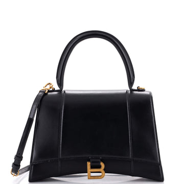 Balenciaga Hourglass Top Handle Bag Leather Medium
