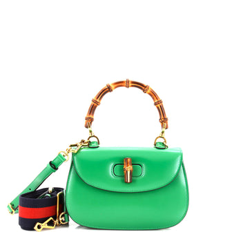 Gucci Bamboo 1947 Top Handle Bag Leather Mini