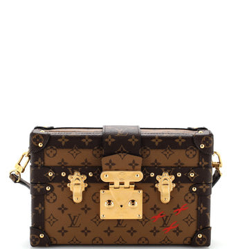 Louis Vuitton Petite Malle Handbag Reverse Monogram Canvas
