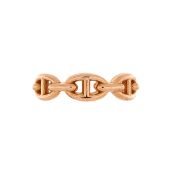 Hermes Chaine d'Ancre Enchainee Ring 18K Rose Gold Small