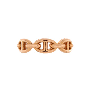 Hermes Chaine d'Ancre Enchainee Ring 18K Rose Gold Small