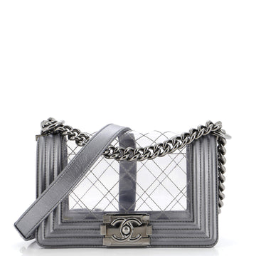 Chanel Boy Flap Bag Quilted PVC and Calfskin Small