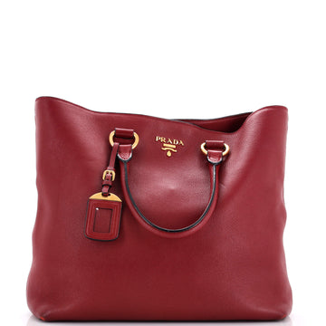 Prada Convertible Shopper Tote Vitello Daino Large