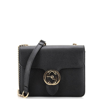 Gucci Interlocking Shoulder Bag Leather Small