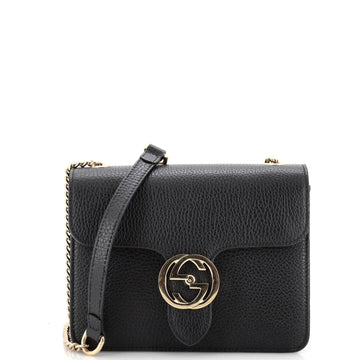 Gucci Interlocking Shoulder Bag Leather Small