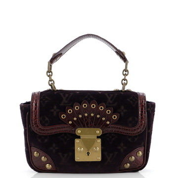 Louis Vuitton Irvine Handbag Monogram Velours and Alligator